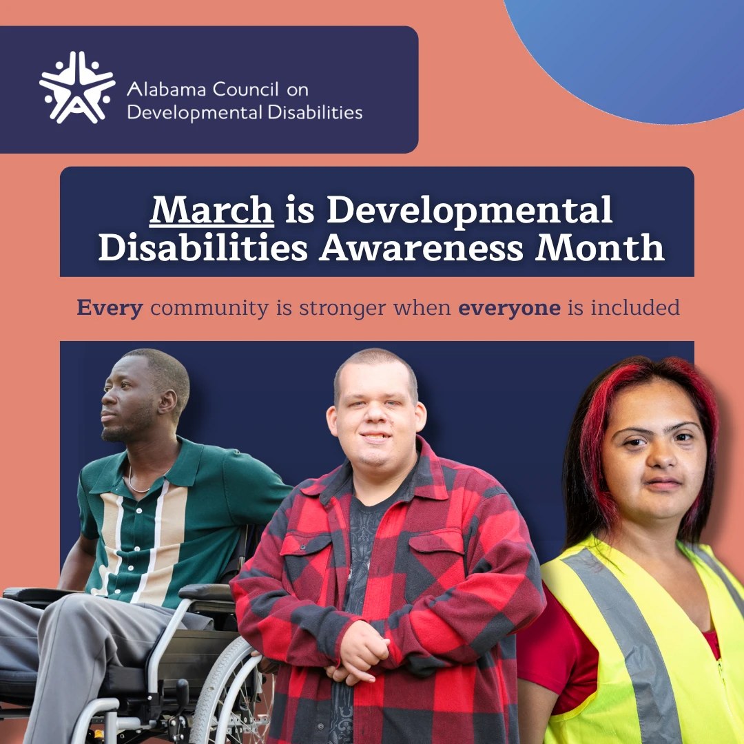 ACDD Developmental Disabilities Awareness Month campaign graphic.