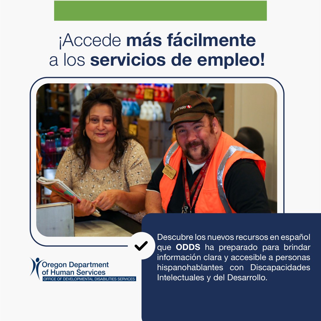 Spanish-language ODDS campaign ad for Employment Services.